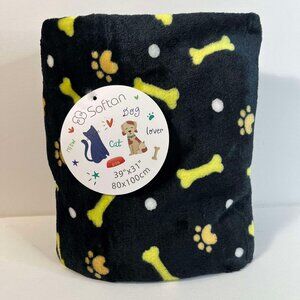 Pet Flannel Blanket Washable, Softan, 39 x 31 Inches Cat/Dog Blanket 1Pc. Softan